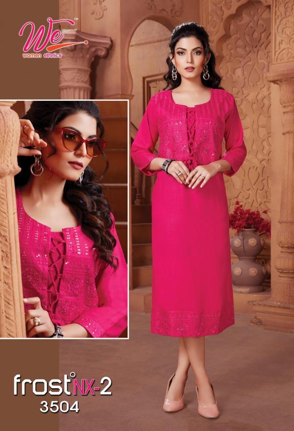 We Frost Nx 2 Rayon Wear Designer Kurti Collection